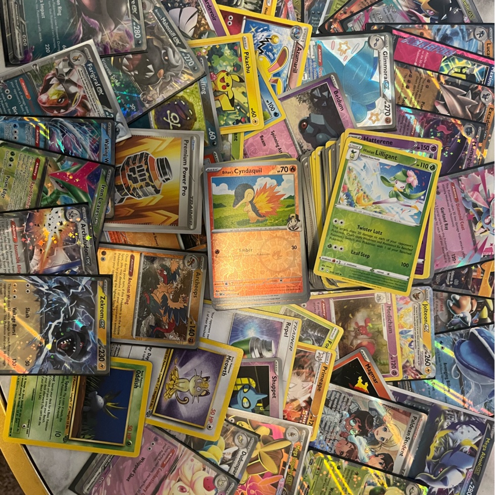 Pokemon Trading Cards - Multicolor Collection - rare, reverse, holo, ex & more